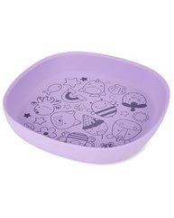 Prato Infantil Silicone Zoo Lilás Skip Hop - Estimule a Imaginação nas Refeições - imagem 3