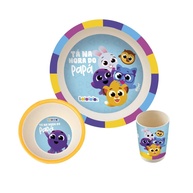 Zoop Toys Kit de Refeição Bolofofos com 3 Peças - Jogo de Pratos Divertido para Crianças - imagem 1