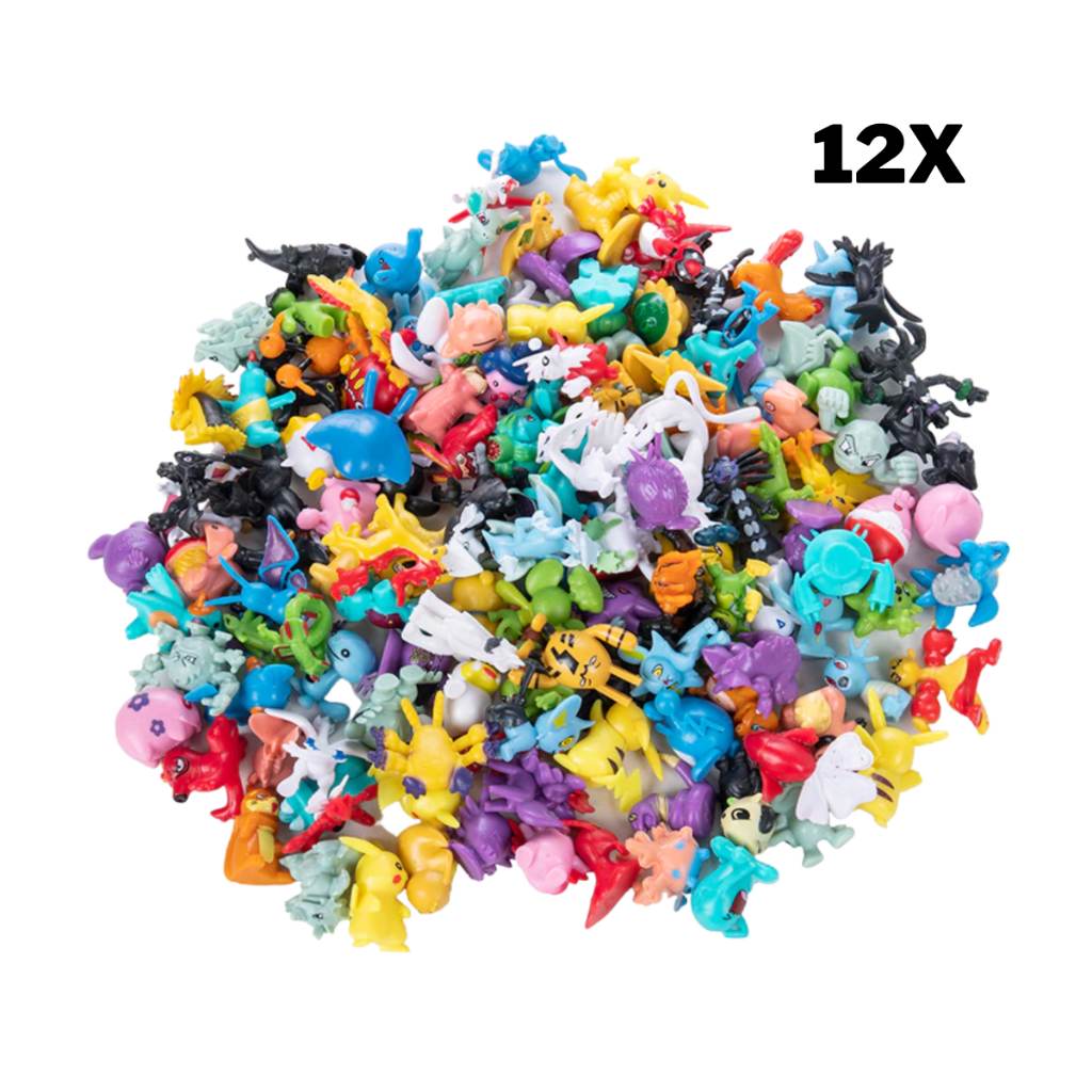 Miniaturas Pokémon: 12 Sortidos Sem Repetição!