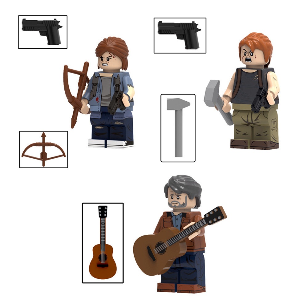Minifiguras The Last of Us Joel e Ellie de Blocos de Construção