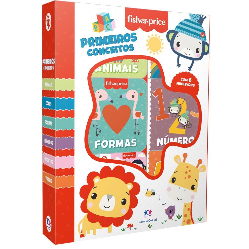 Minilivros Fisher-Price: Primeiros Conceitos para Bebês