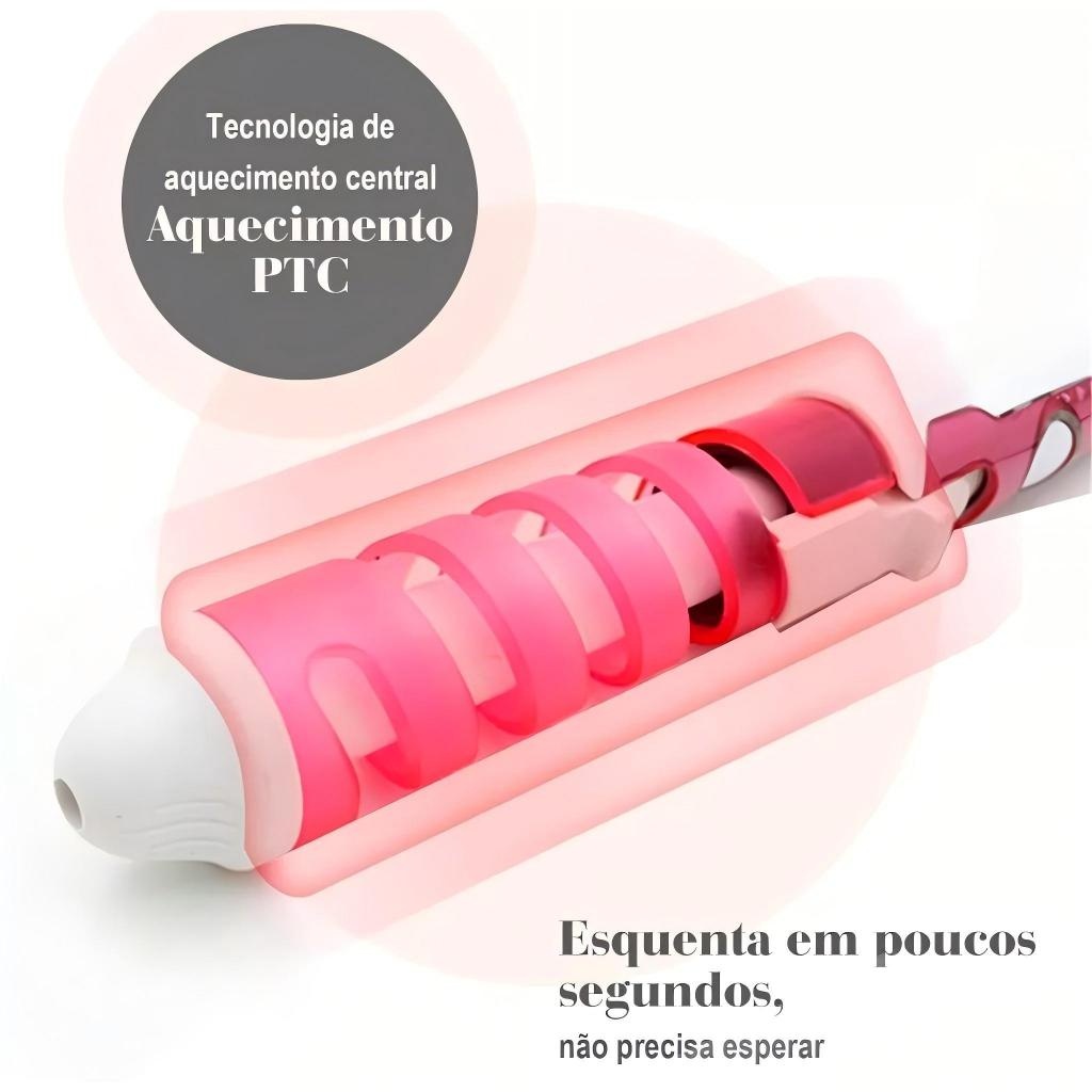 Modelador de Cachos Profissional Bivolt: Cachos Perfeitos em Minutos