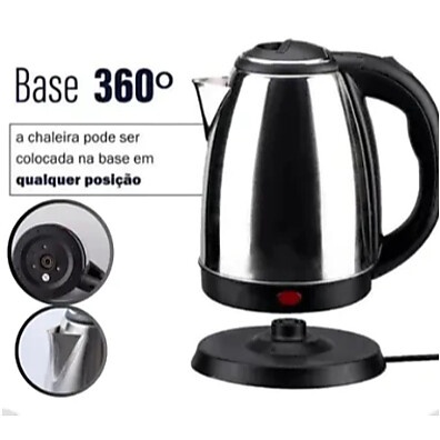 Chaleira Elétrica Inox: Água Quente em Minutos!