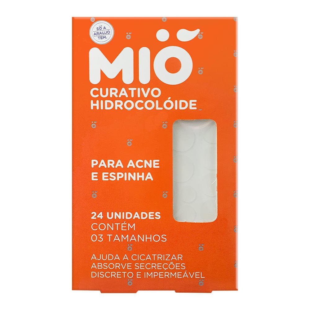Mió: Curativo Hidrocolóide Anti-Acne - 24 Unidades