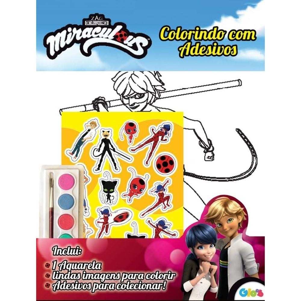 Miraculous Ladybug: Diversão com Cores e Adesivos!