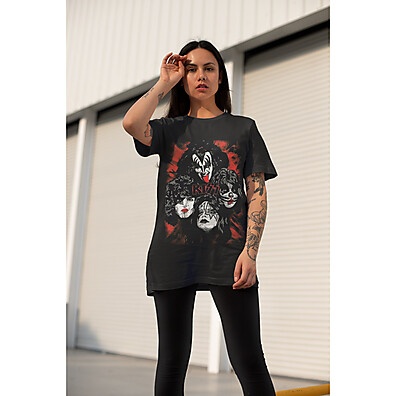 Camiseta Rock Legends: Hendrix, KISS, Beatles & Misfits