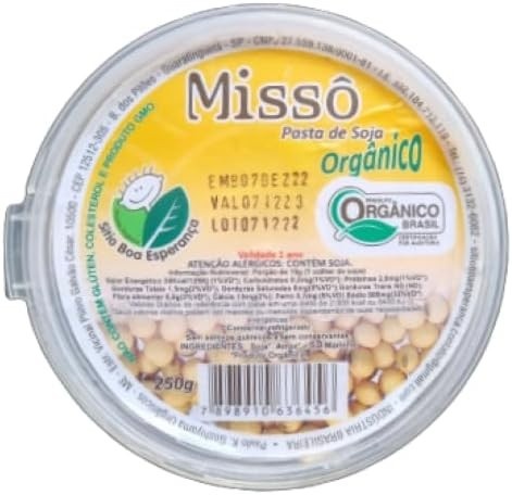 Kit 3X: Missô de Soja Artesanal Orgânico Sítio Boa Esperança 250g
