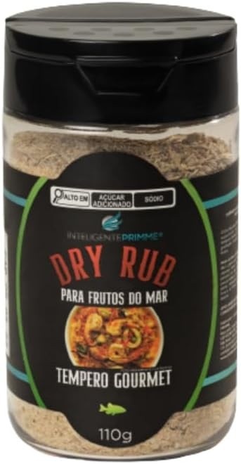 Dry Rub Tempero Seco para Frutos do Mar, Mistura de Ervas e Especiarias 110g