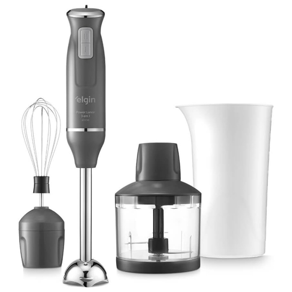 Mixer 3 em 1 Elgin Power Inox: Tritura, Bate e Mistura!