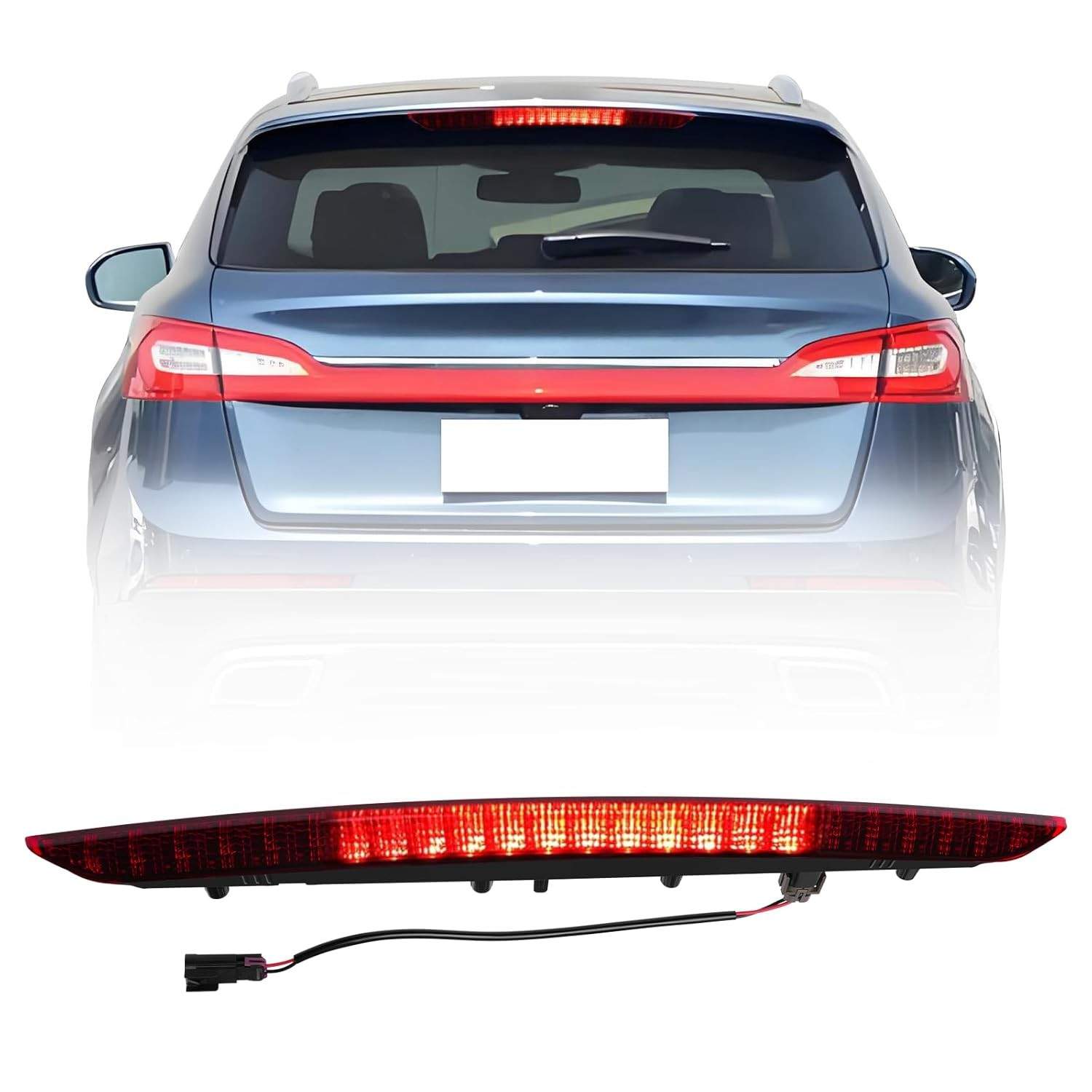 Terceira Luz de Freio LED para Lincoln MKX 2016-2018 (FA1Z-13A613-AB) - Segurança e Estilo