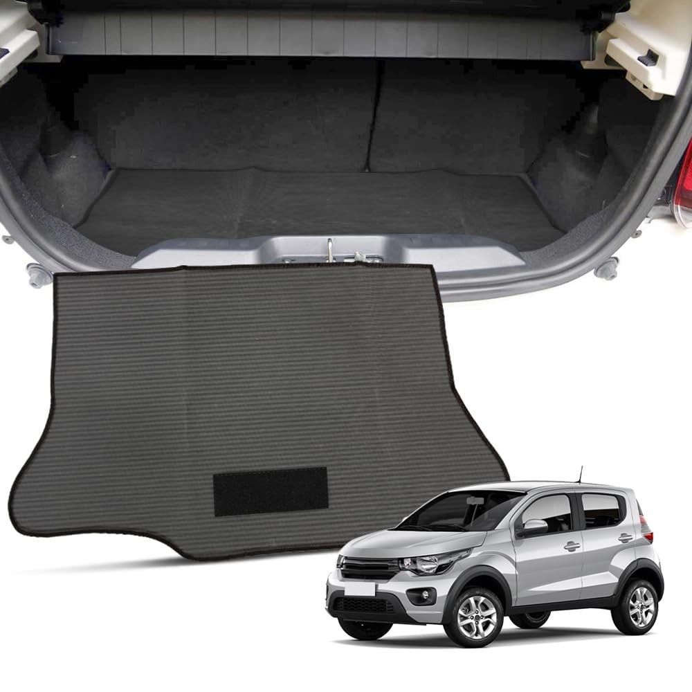 Tapete Porta Malas Fiat Mobi 2016-2025: Proteção Total em Borracha Impermeável