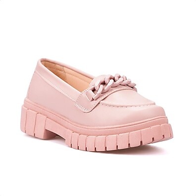 Mocassim Infantil Menina Fashion Verniz Com Corrente