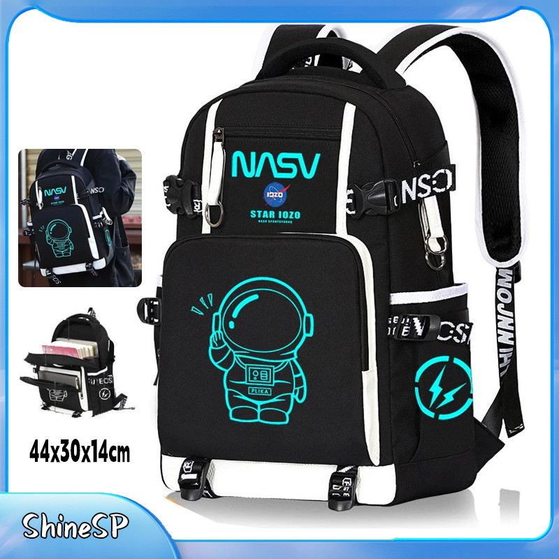 Mochila Astronauta Luminosa Infantil: Prática, à Prova D'Água e Super Estilosa!