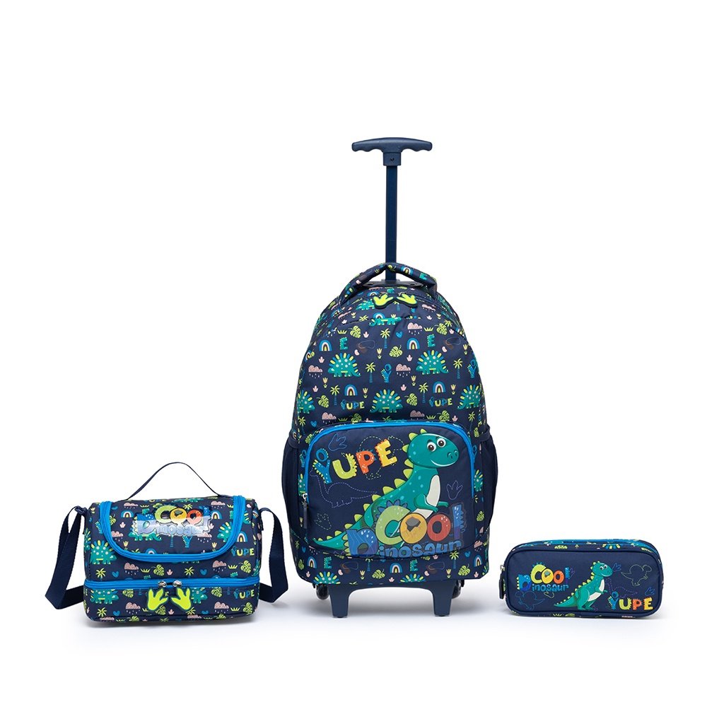 Mochila Dinossauro Infantil: Kit Completo!