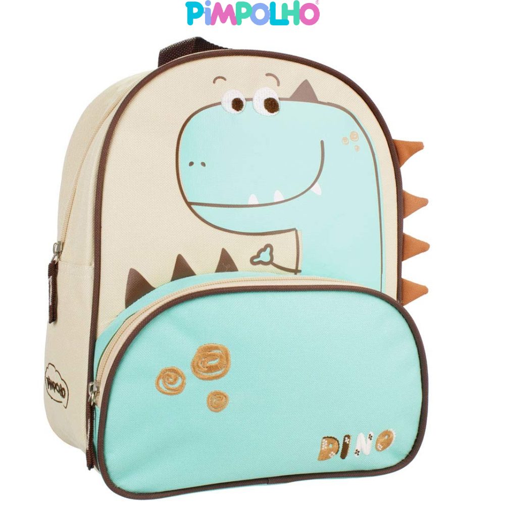 Mochila Infantil Dinossauro Pimpolho: Leve e Estilosa para Crianças