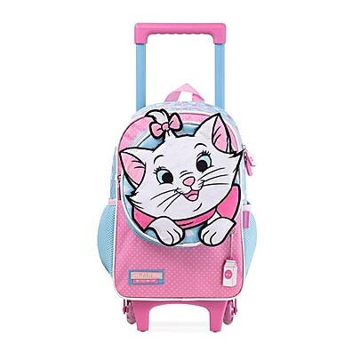 Mochila Marie Baby Rosa Claro com Rodinhas
