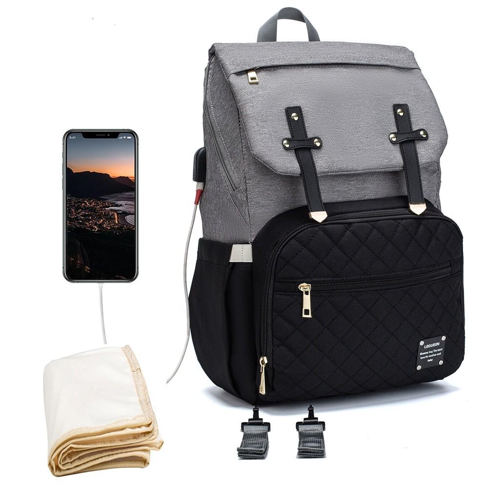 mochila-maternidade-lequeen-conforto-e-praticidade