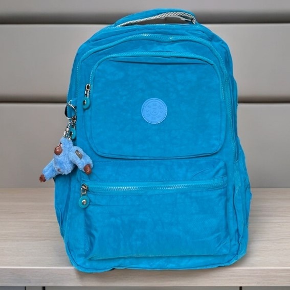 Mochila Notebook Grande de Nylon para Escola e Trabalho – Com Chaveiro
