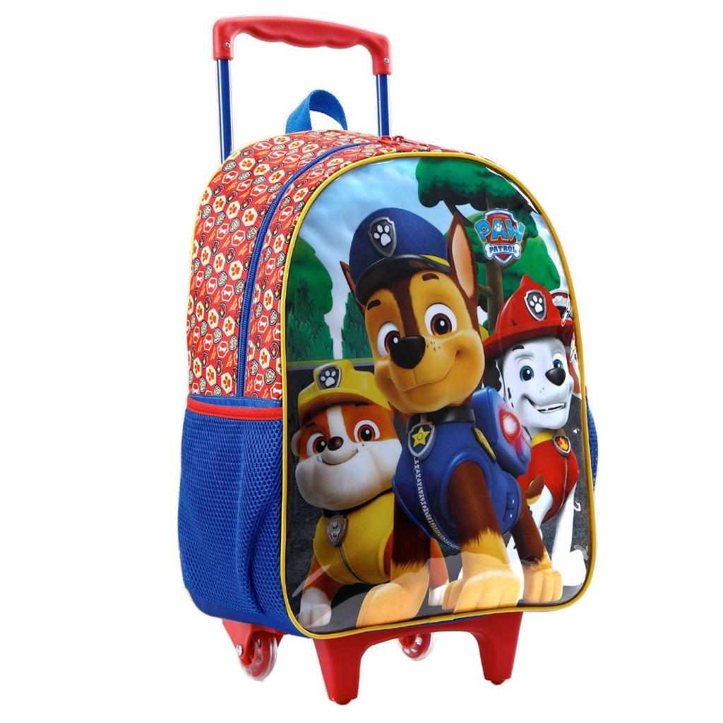 Mochila Patrulha Canina/Homem Aranha: Aventura com Rodinhas!