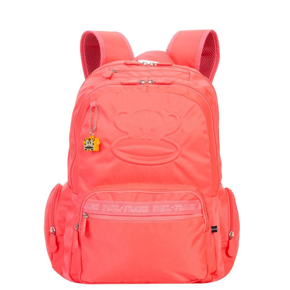 Mochila Paul Frank Neon Papaya: Conforto e Estilo!