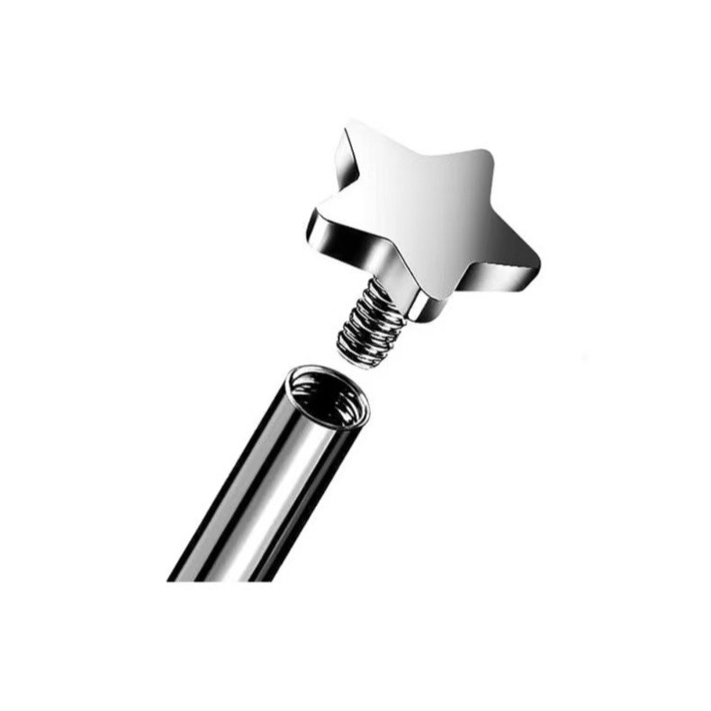 Piercing Labret Kit: Aço Cirúrgico, 3 Modelos!