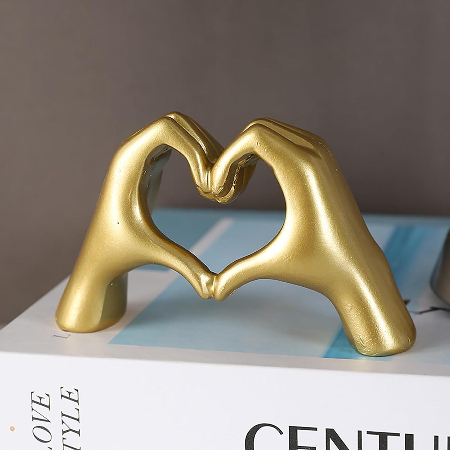 Escultura de Amor em Formato de Mão - Decoração Moderna para Casa e Presente Especial