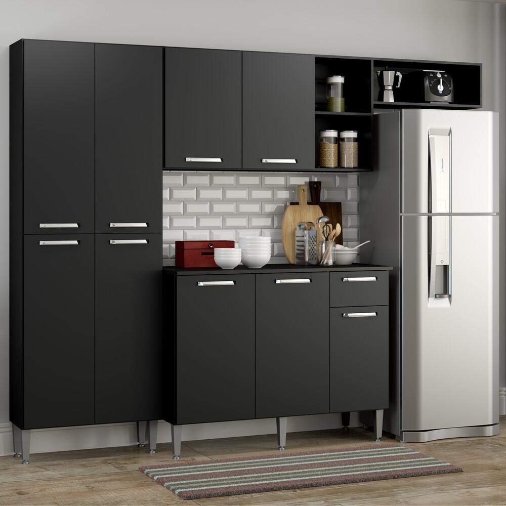 Cozinha Compacta Pequim 9 Portas - Design Moderno e Funcionalidade Inteligente