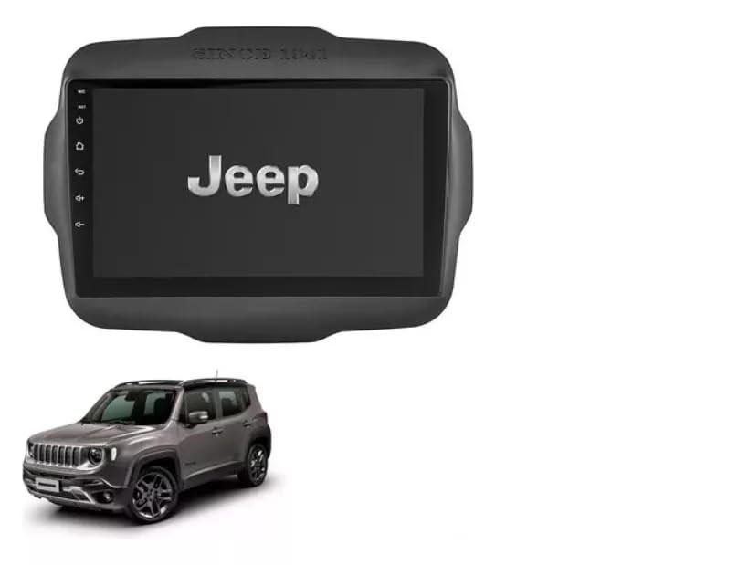 Central Multimídia Jeep Renegade 9" Android & CarPlay: Conectividade e Estilo Moderno
