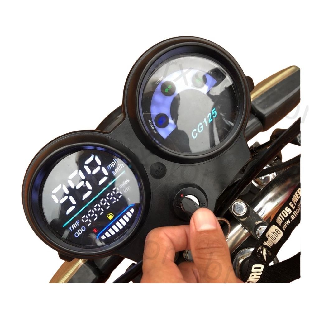 moderno-digital-velocimetro-cg125titanfan-led-painel
