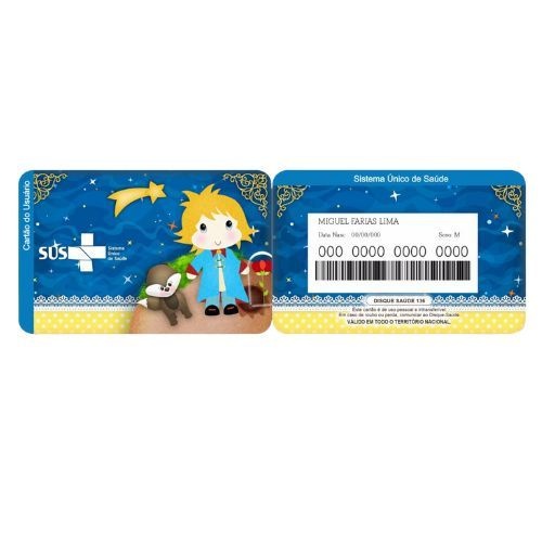 Cartão do SUS Personalizado com Foto ou Tema – Prático e Moderno!