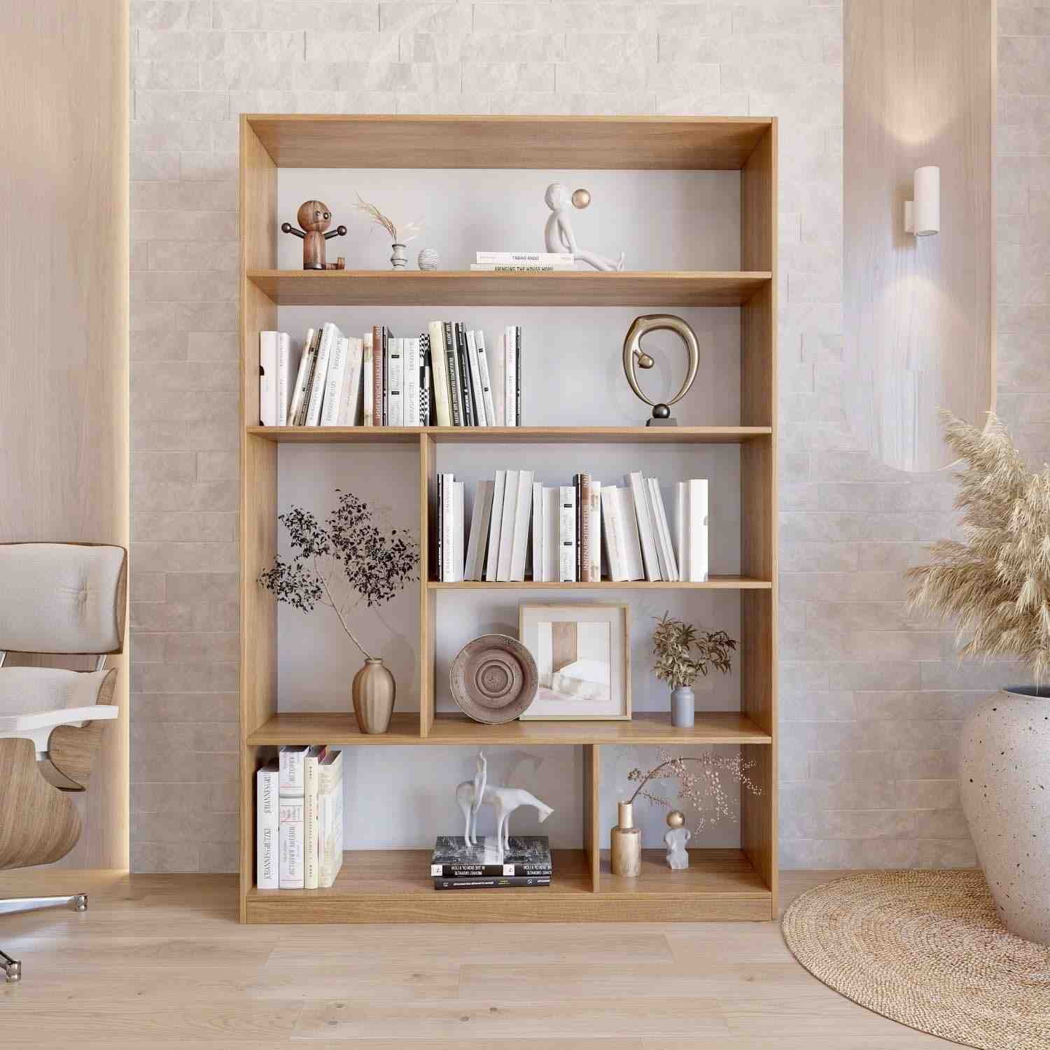 Estante para Livros Seattle 1800x1200cm - Design Moderno em Freijó | Yescasa