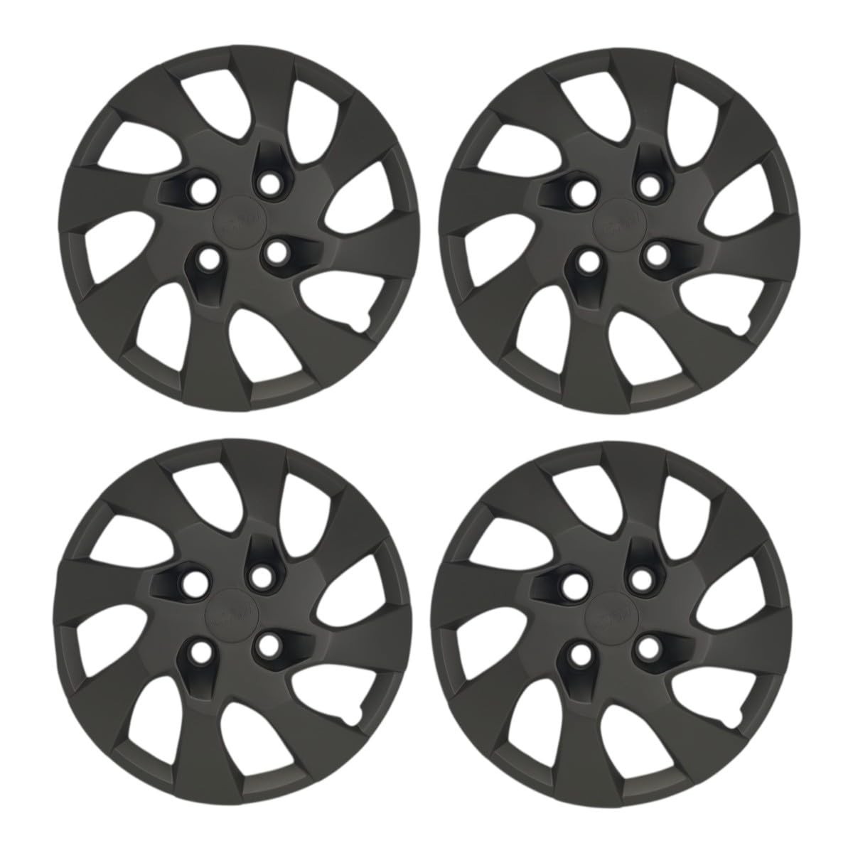 Kit 4 Calotas Aro 13 Preto Fosco - Design Moderno para Onix e Prisma (2013-2016)