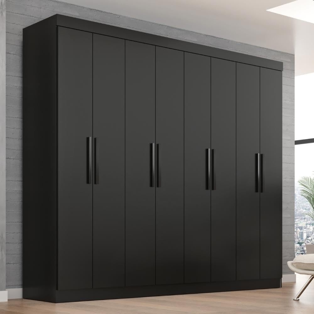 Guarda-Roupa Casal Lisboa 8 Portas 4 Gavetas - Design Moderno e Espaçoso