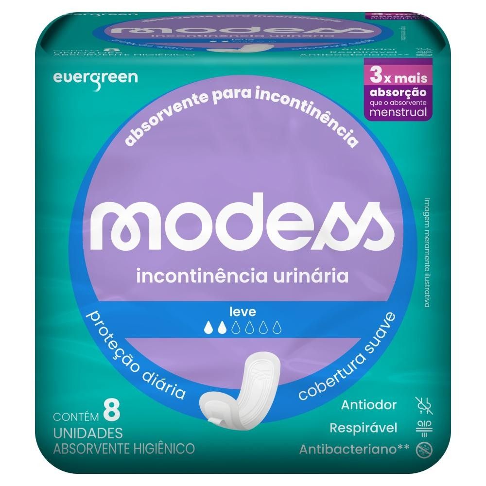 Modess Incontinência Leve: Proteção e Conforto