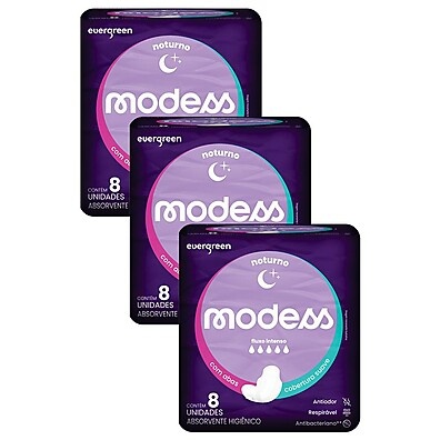 Modess Noturno com Abas – Proteção Total para a Noite