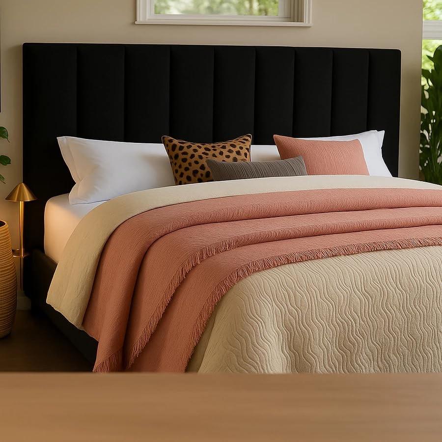 Cabeceira Modular Estofada para Cama de Casal com Fita Dupla Face - Design Moderno e Instalação Fácil