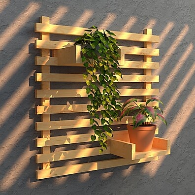 Jardim Vertical: Painel de Madeira Modular