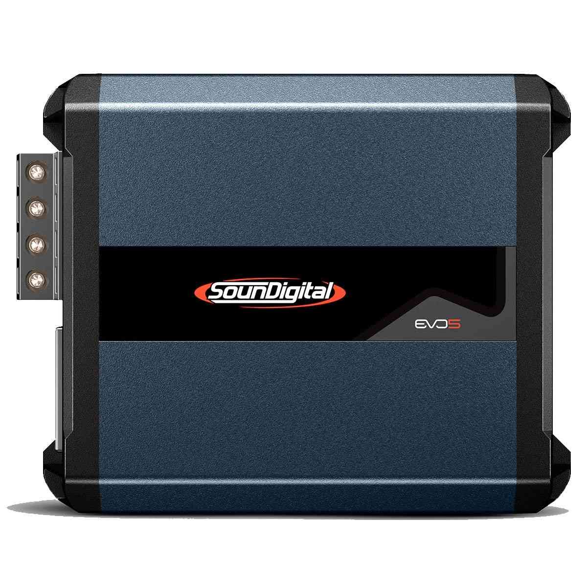 Módulo Amplificador Soundigital 1200.4 Evo 5 - 1200W RMS 4 Canais Classe D para Som Automotivo