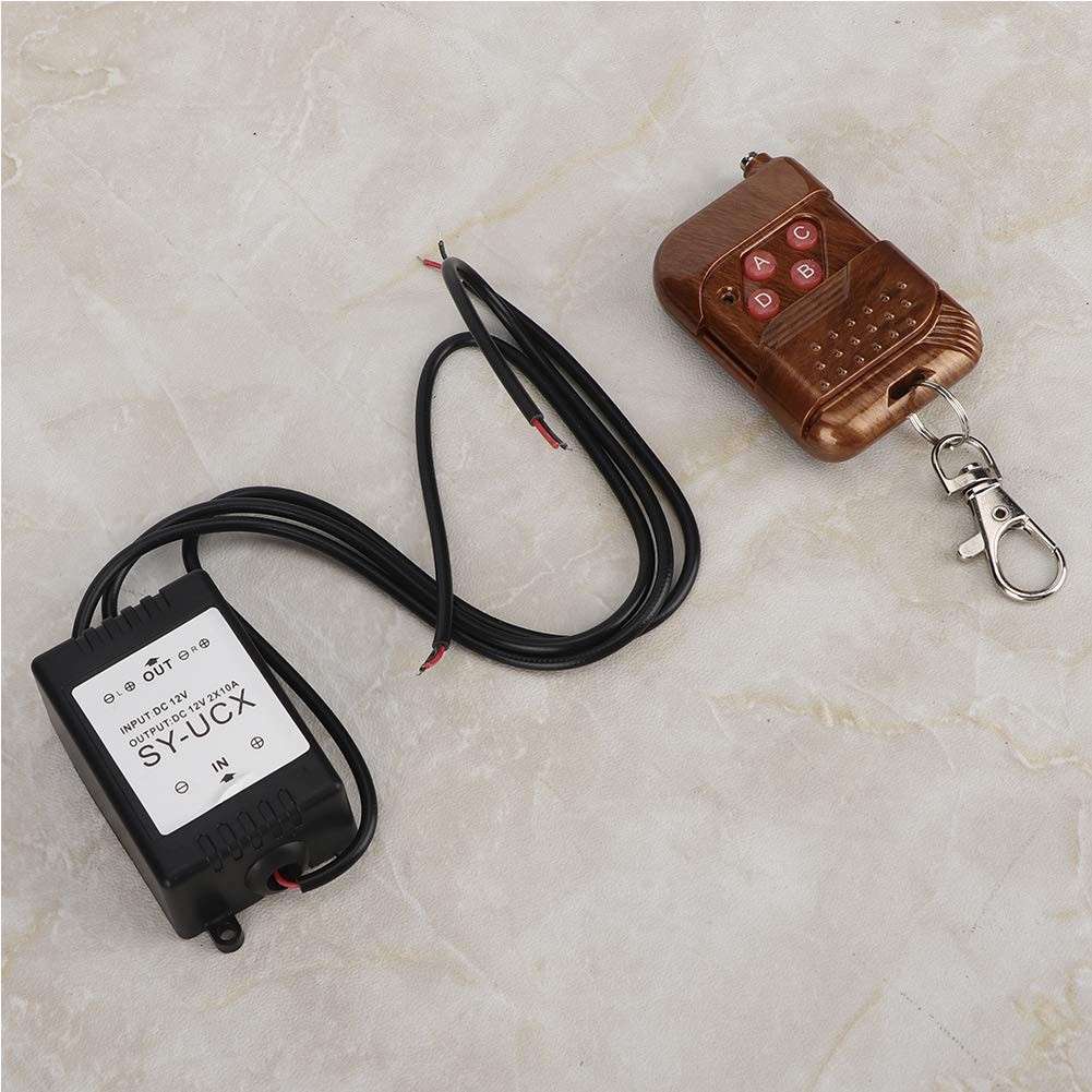 Módulo de Controle de Flash Estroboscópico LED Universal 12V com Controle Remoto - 16 Modos para Carros e Motos