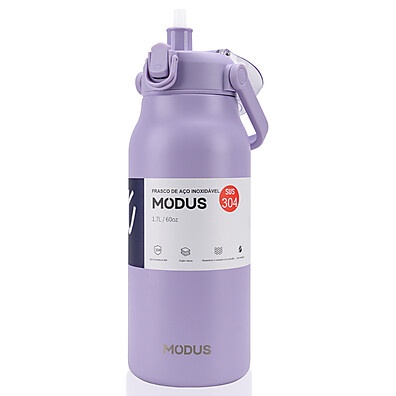 MODUS Garrafa Térmica 1700ml com Canudo – Hidratação Prática e Duradoura