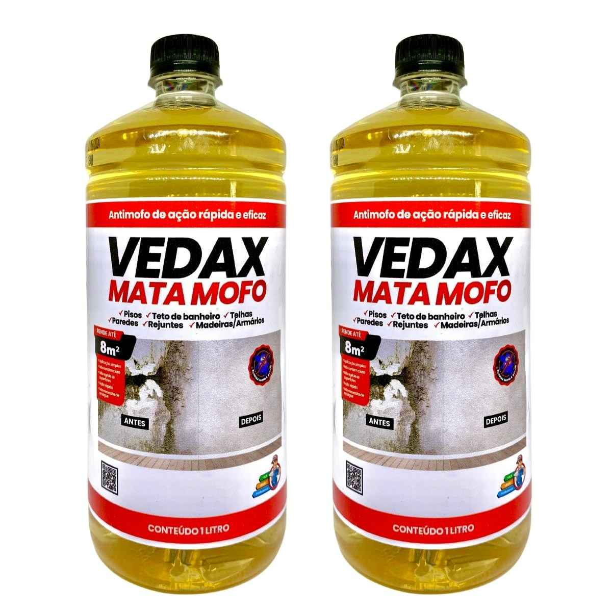 Kit 2 Mata Mofo Vedax 1L - Elimine Bolor e Mofo de Forma Eficiente e Segura