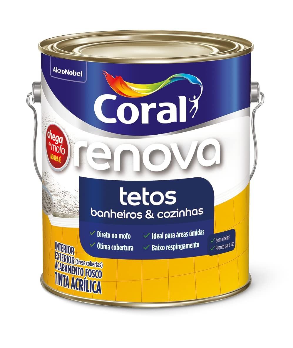 Tinta Fosco Chega de Mofo Econômico 3,6L Branco - Acabamento Fosco Sem Cheiro e Alta Cobertura
