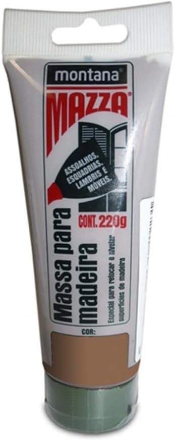 Massa para madeira 220gr mogno Montana