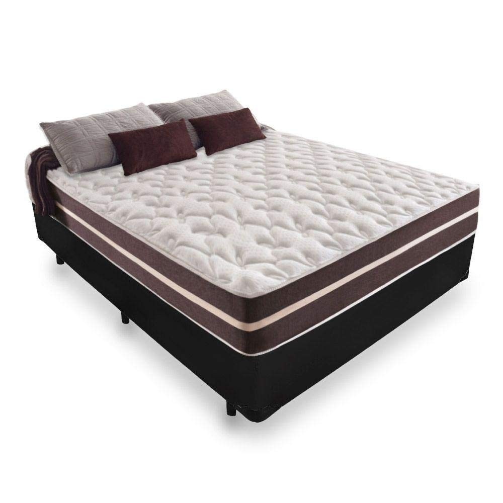 Cama Box Casal + Colchão de Molas Classic Superlastic 138cm - Conforto e Estabilidade para Boas Noites