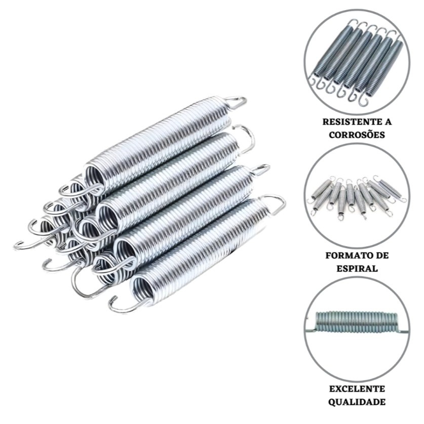 Molas Galvanizadas 18cm: Resistência e Qualidade!