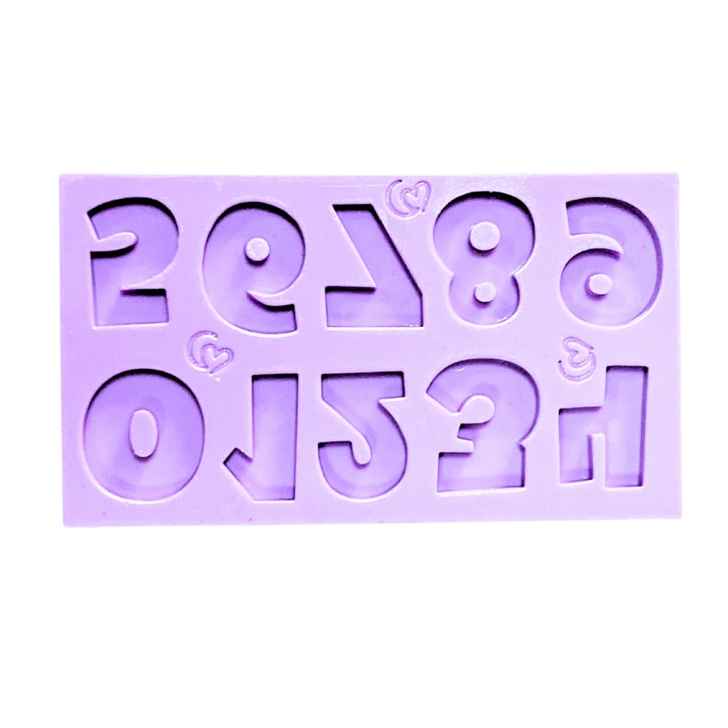 Molde de Silicone para Biscuit: Crie Números Perfeitos em Confeitararia