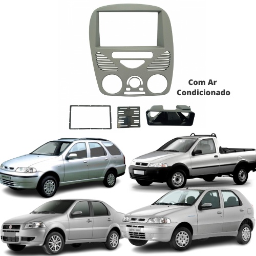 Moldura 2 Din Fiat G2: 7” Perfeita p/ Multimídia