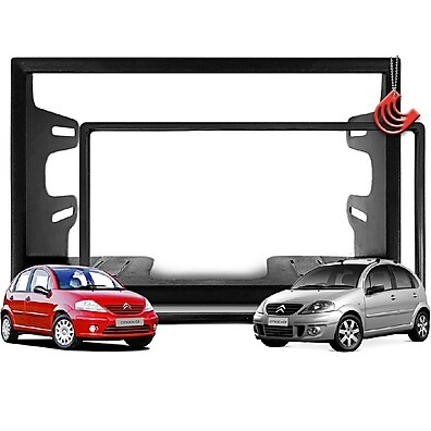 Moldura 2DIN Universal para Multimídia Citroen C3 e Outros