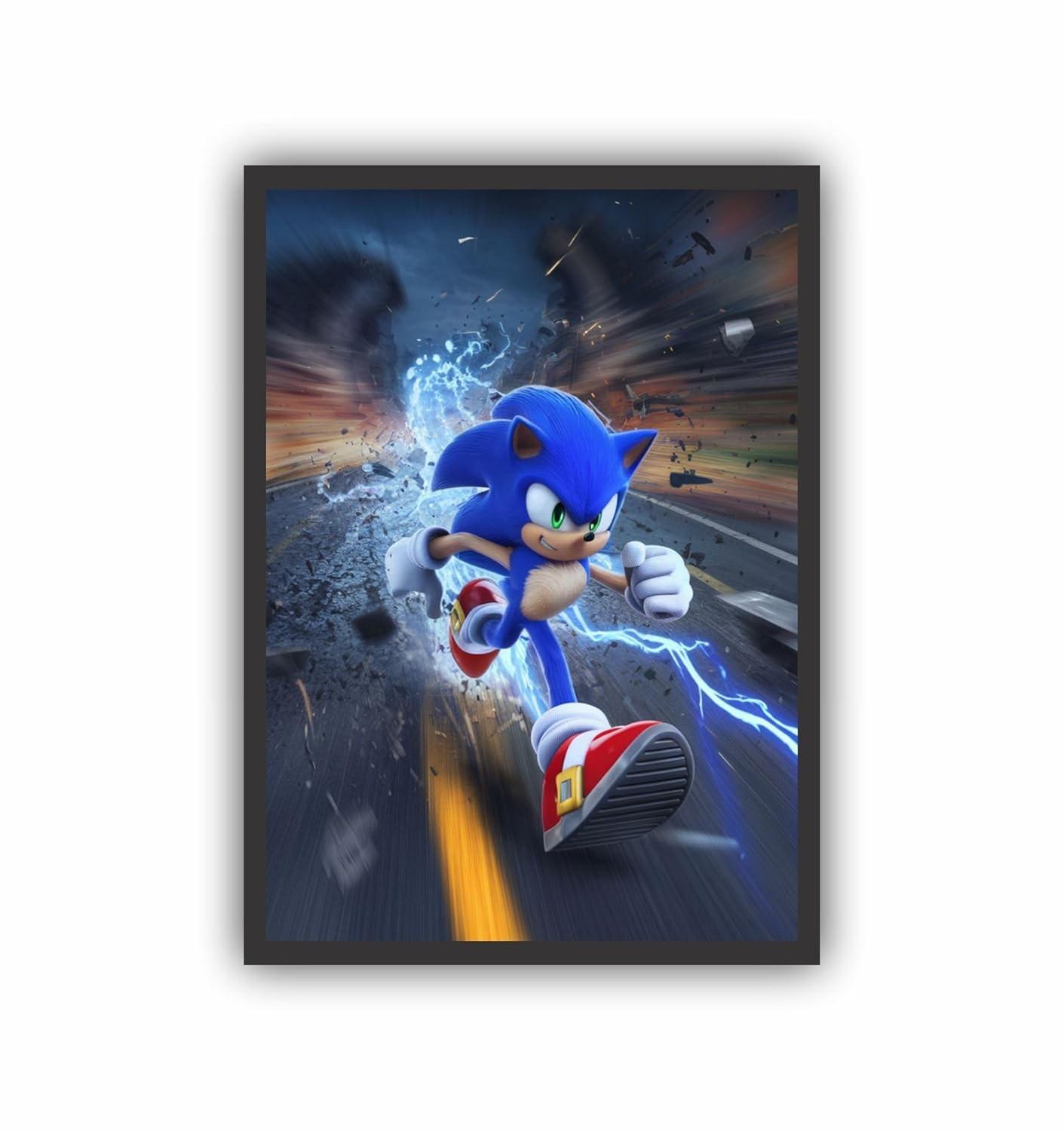 Quadro Decorativo Games 1 Moldura Preta 45x33cm - Estilo Gamer para Decoração Moderna