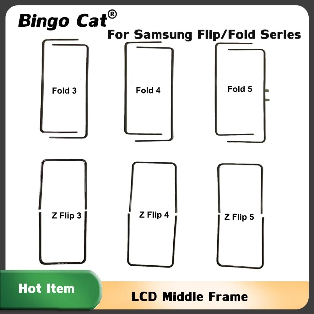 Moldura Central Galaxy Z Flip: Reparo LCD e Tela
